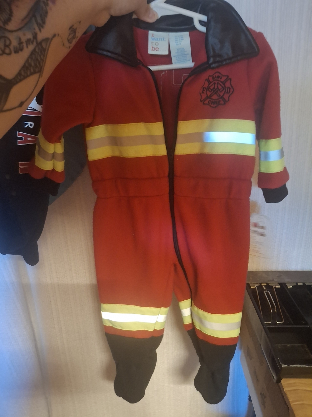 & Other Stories Red and Yellow Kids Firefighter Costume